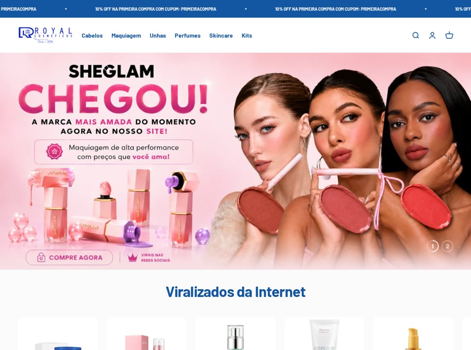 Royal Cosméticos storefront